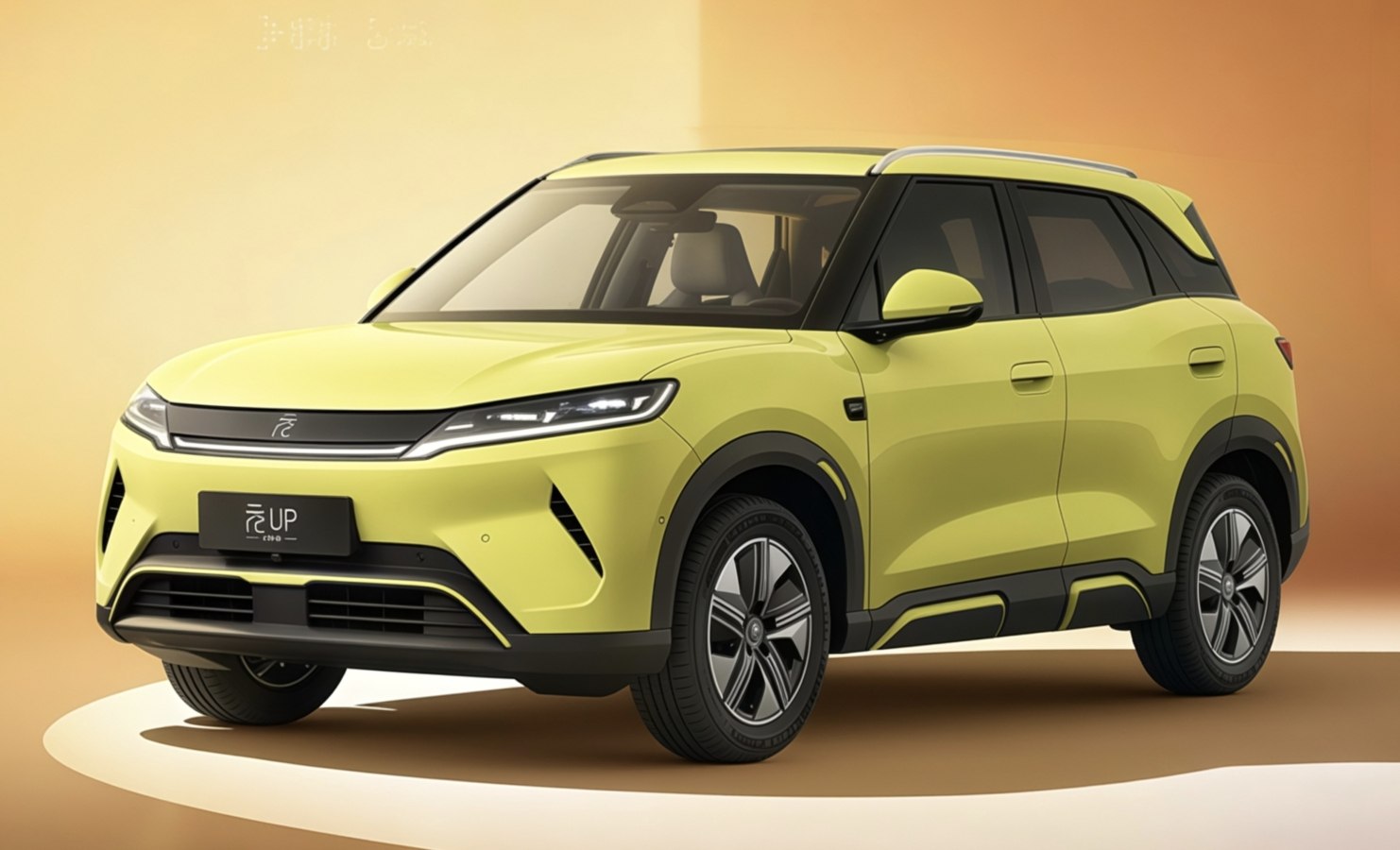 BYD Yuan UP หรือ ATTO 2 รุ่นปี 2027 สีเหลือง