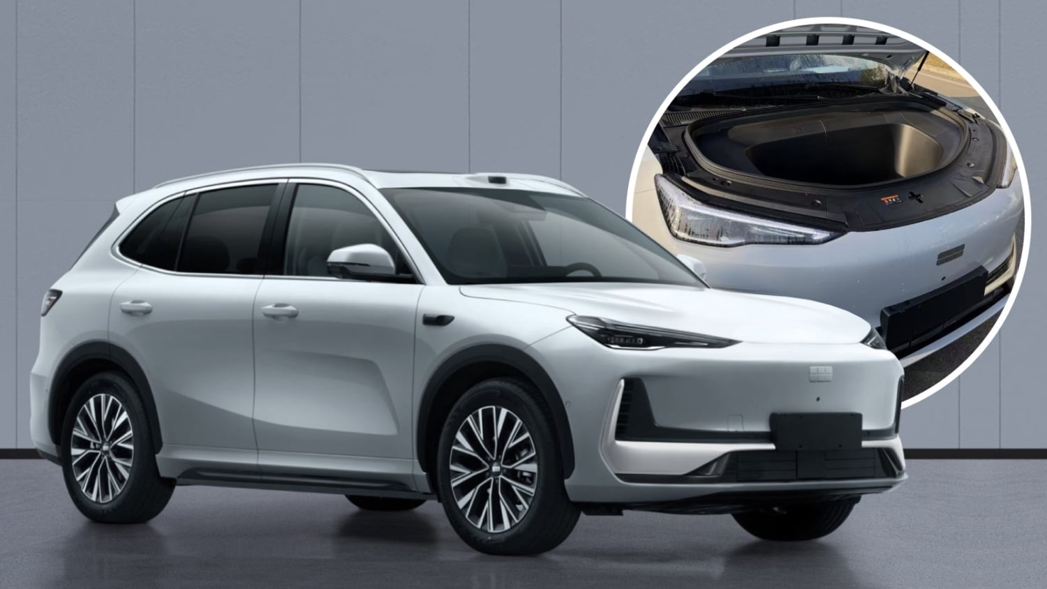 Geely EX5 ใหม่ ช่องเก็บของด้านหน้า (frunk) จากเอกสาร MIIT